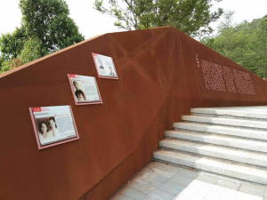 梅列耐候钢挡土墙